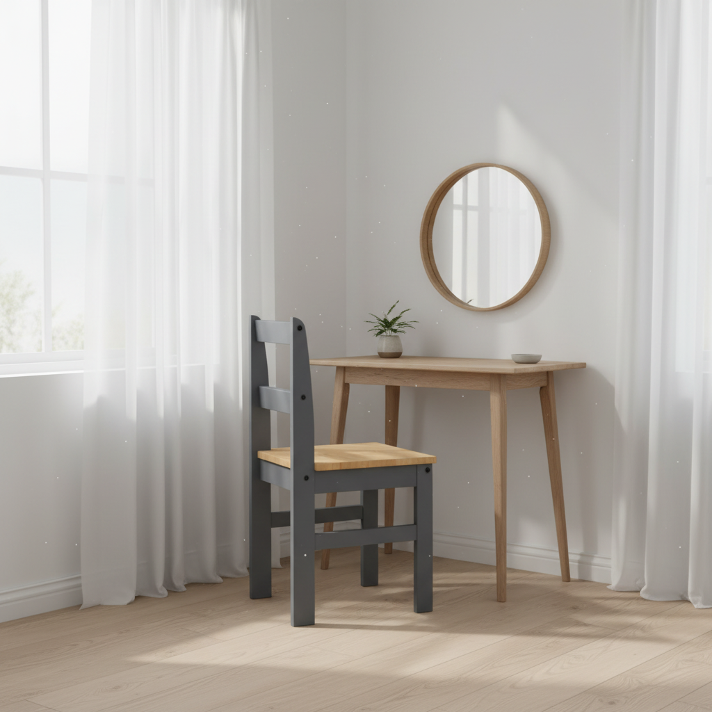 Chair in bedroom corner