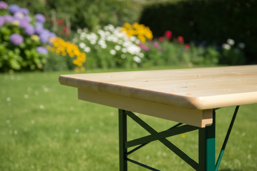 Close-up biertafel achtertuin