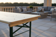 Close-up biertafel luxe terras