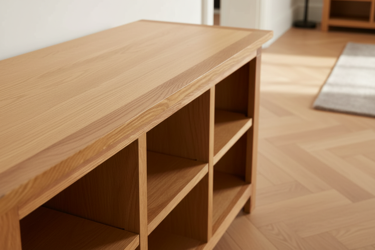 Close-up bovenvlak en randdetail