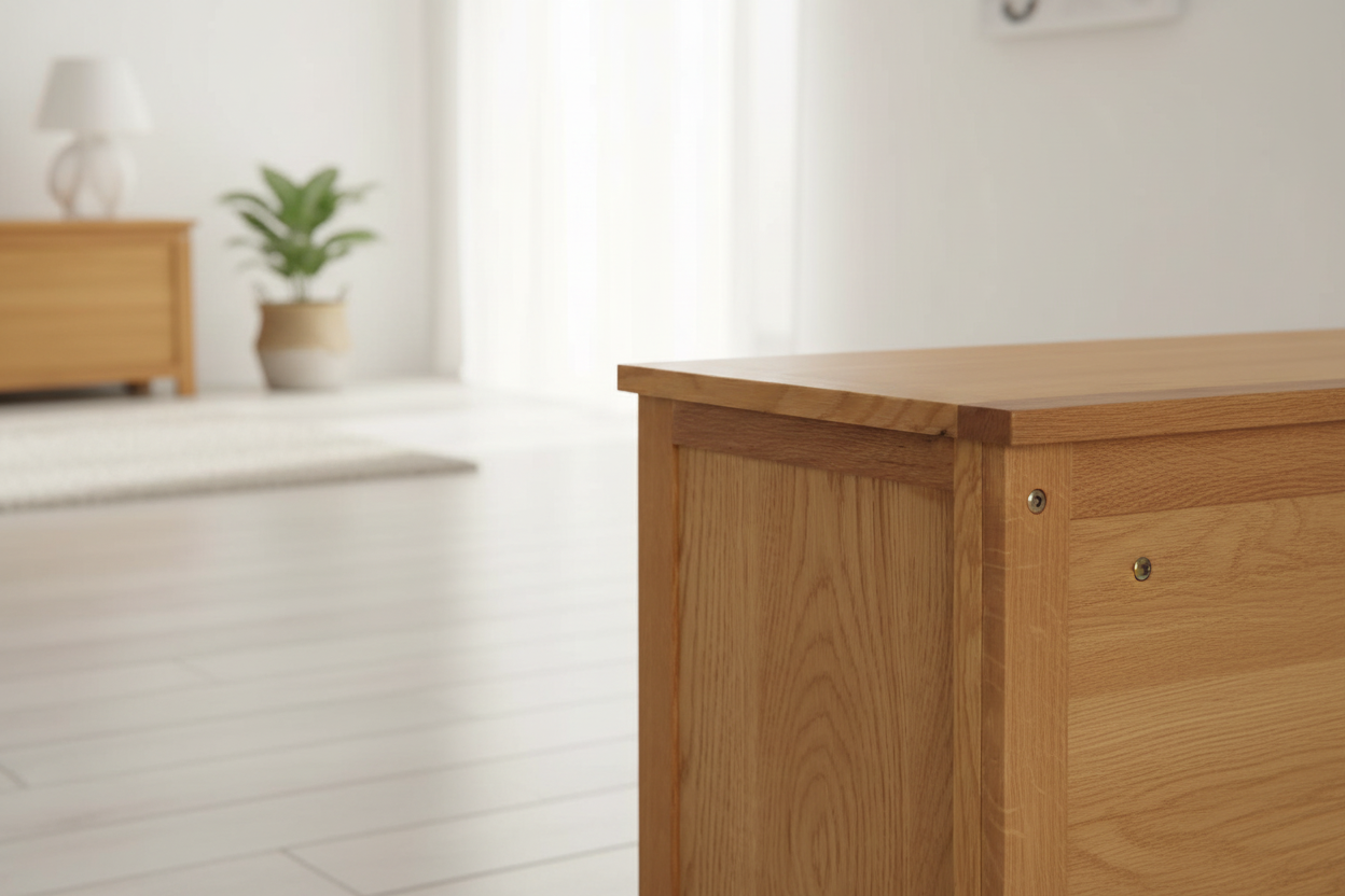 Close-up hoekdetail en hardware