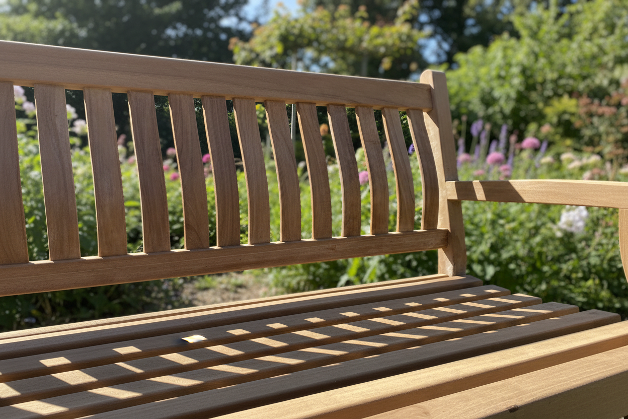 Close-up met tuinachtergrond