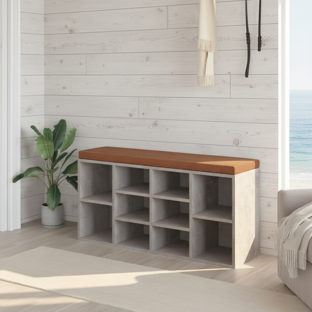 Coastal beach house living room