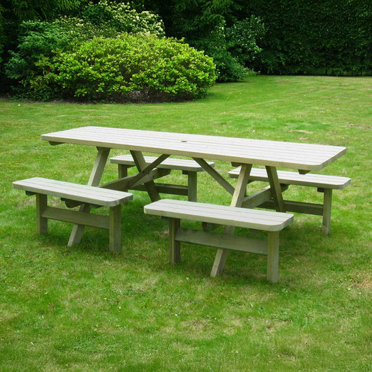 Family Picknicktafel 240 cm comfort KING ® / 4 cm dikte