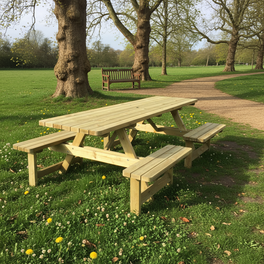 Comfort picknicktafel in park