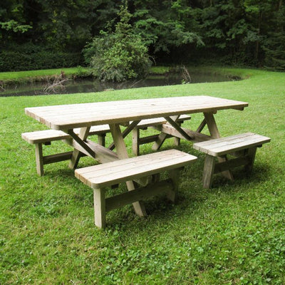 Picknicktafel 240 cm Comfort KING - Duurzame buitenmeubelen