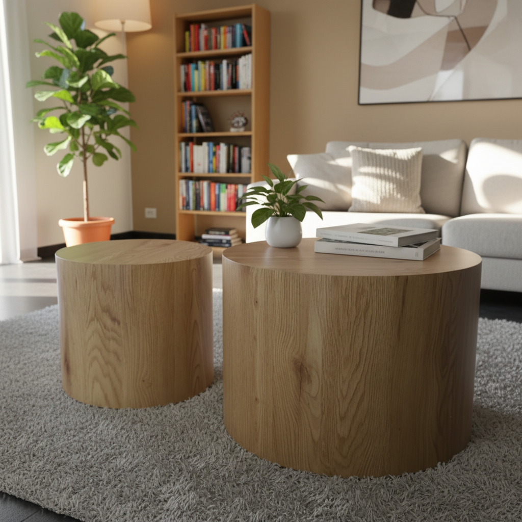 Contemporary living room - side by side