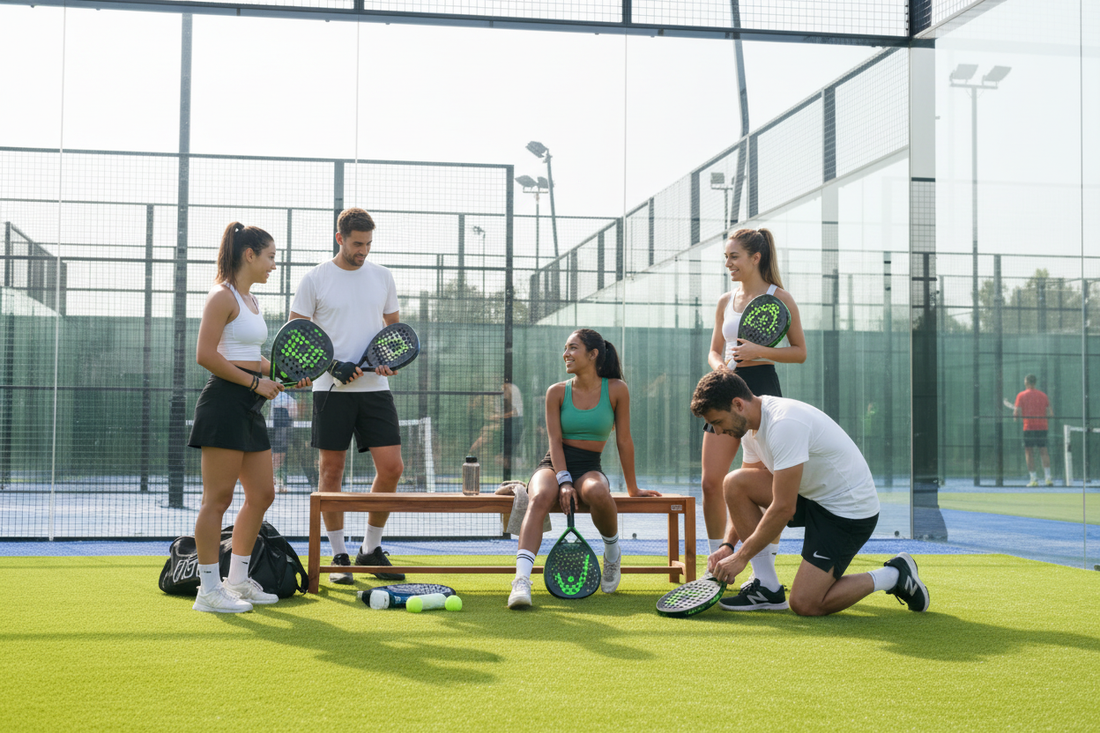Court bank groep vrienden
