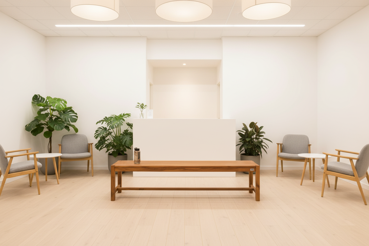 Court bank kliniek receptie