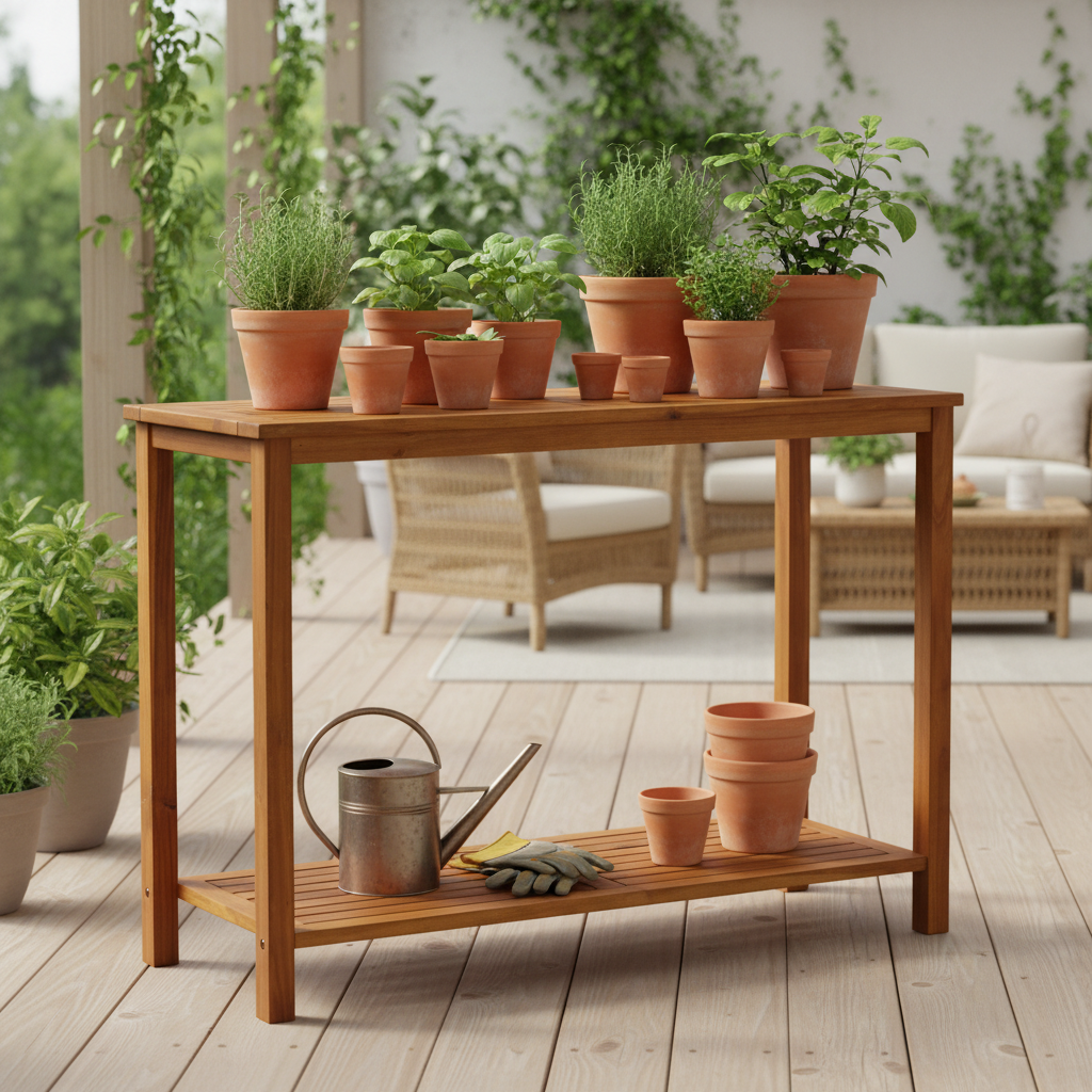 Covered outdoor terrace