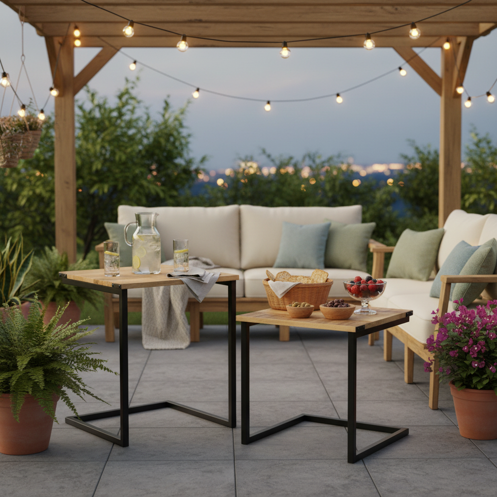 Covered outdoor terrace