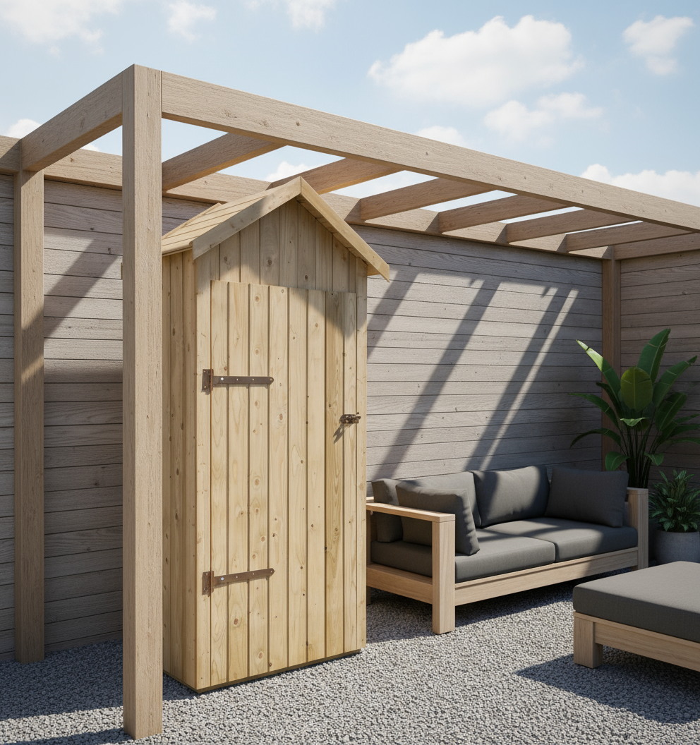 Abri de jardin Dahlia (215 x 100 x 58 cm) | Woodvision