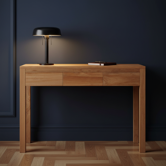 Donkere luxe studeerkamer — detailshot lades