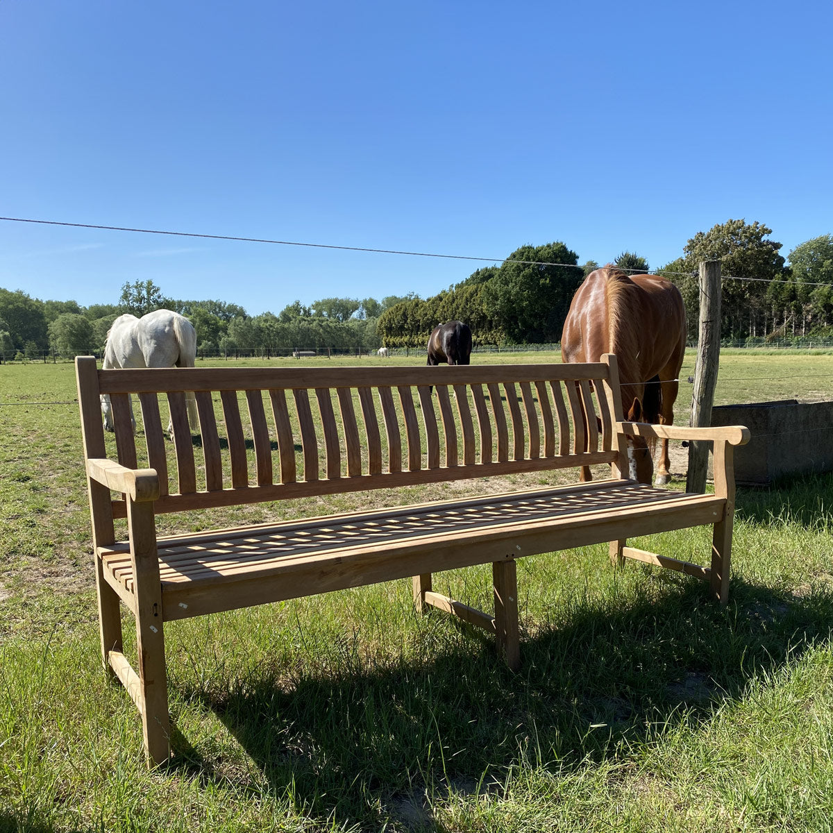 1 stuk Teak tuinbank 210 cm - 2DE KEUZE