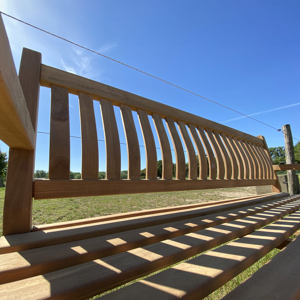Teak tuinbank 250 cm | Dordogne | 5 cm pootdikte