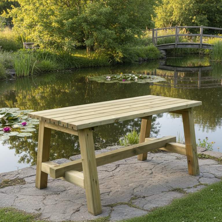 180 x 70 cm - Tuintafel Edward - KING - tweede keuze