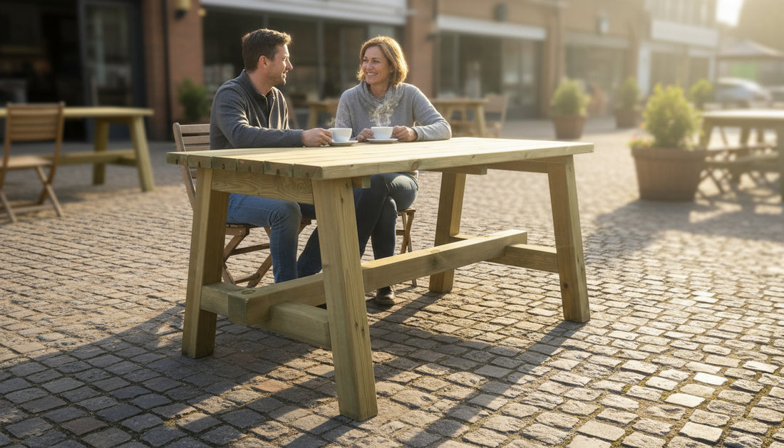 180 x 70 cm - Tuintafel Edward - KING - tweede keuze – foto 7