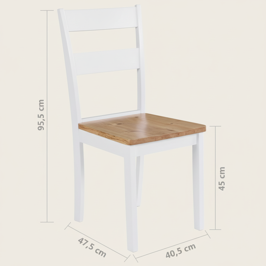 Eetkamerstoel met afmetingen