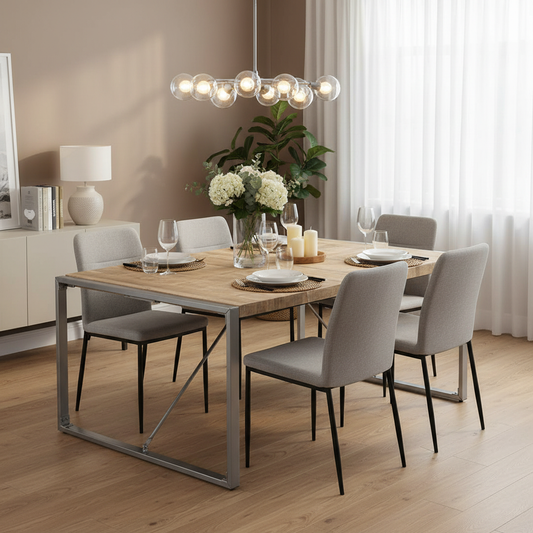 Eettafel in moderne eetkamer