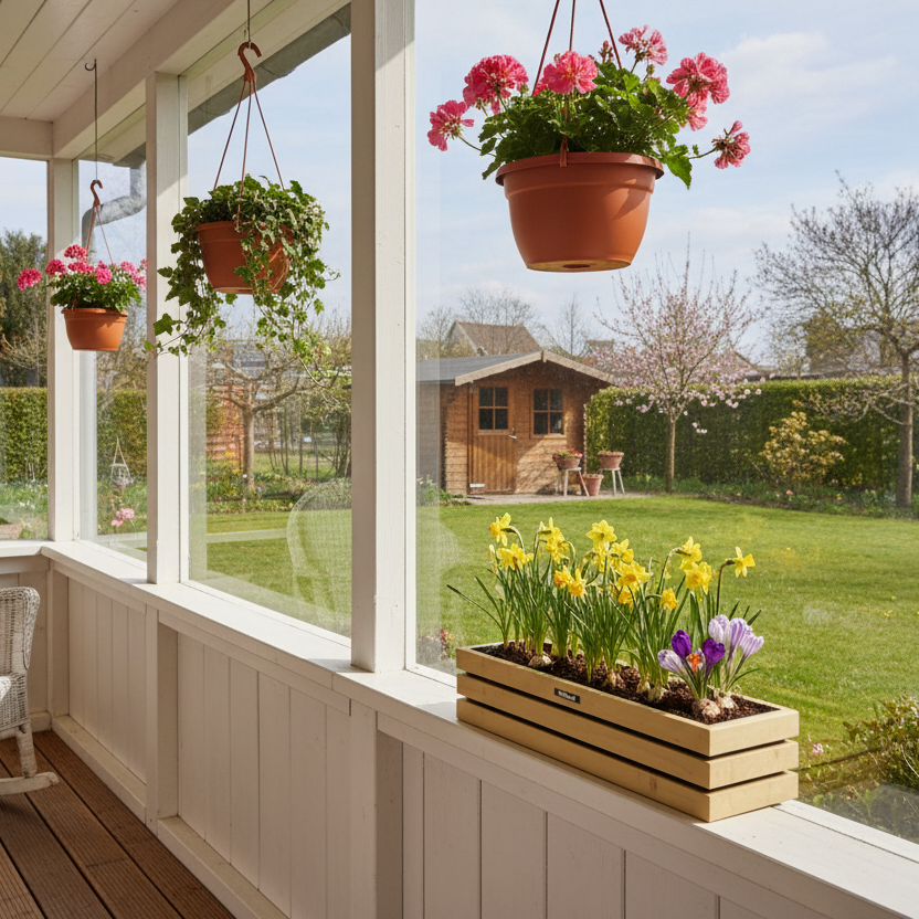 Elan Mini Bloembak op vensterbank veranda