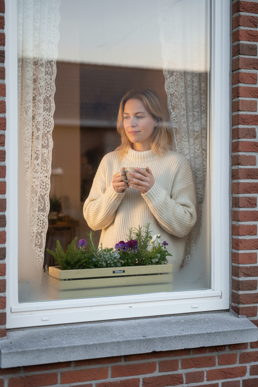 Elan Mini Bloembak vensterbank buiten ochtend