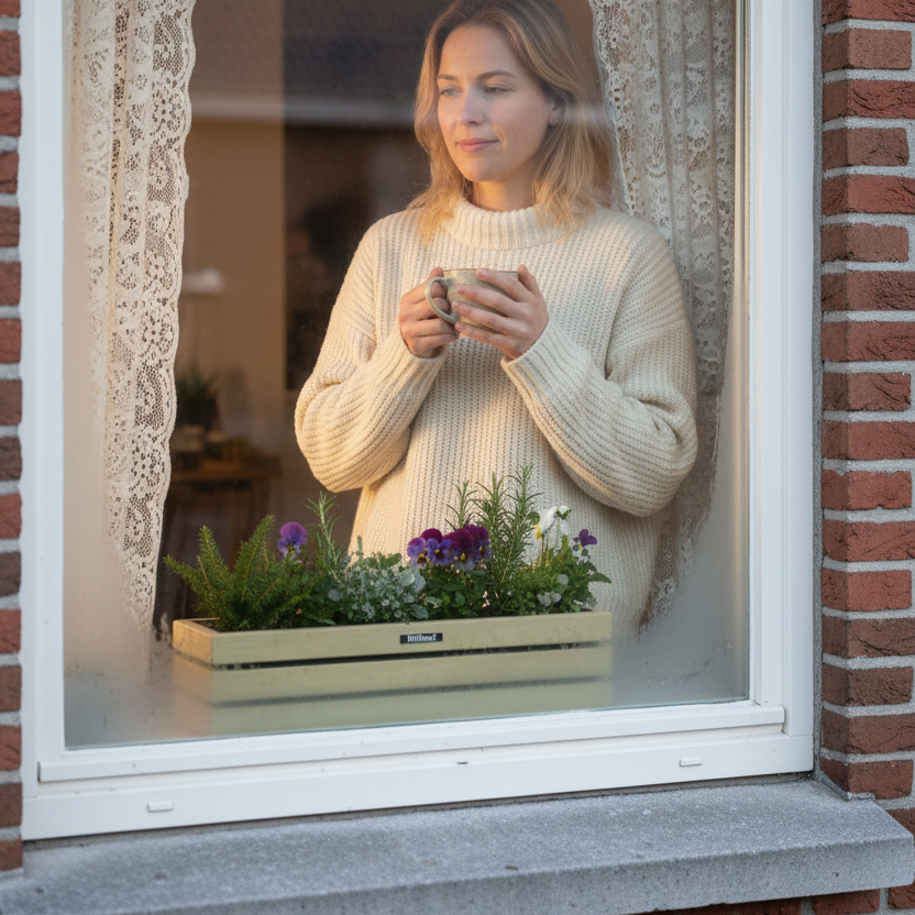 Elan Mini Bloembak vensterbank buiten ochtend