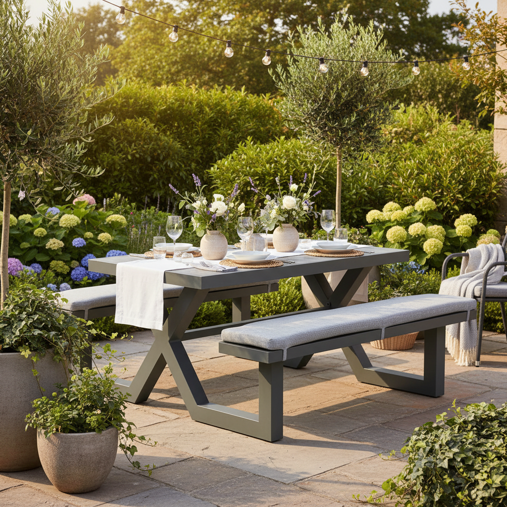 Elegant terras scene