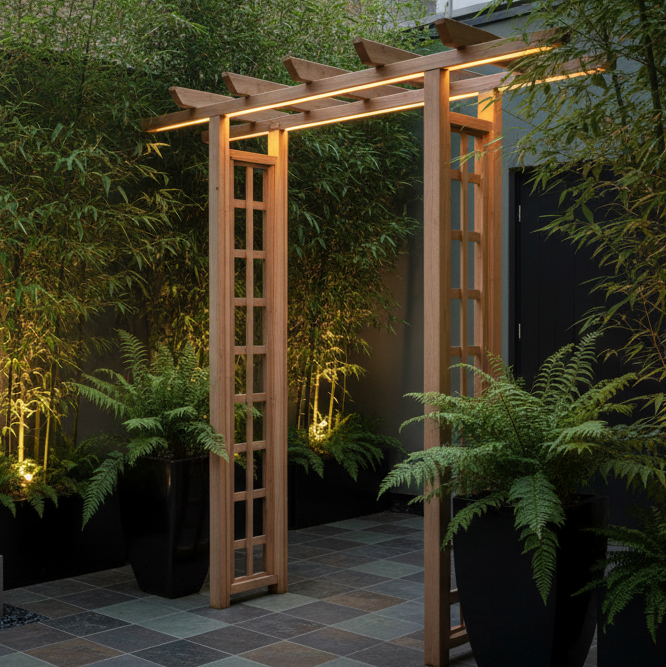 Elegante stadstuin setting