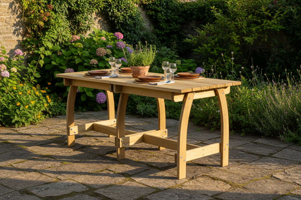 European backyard golden hour