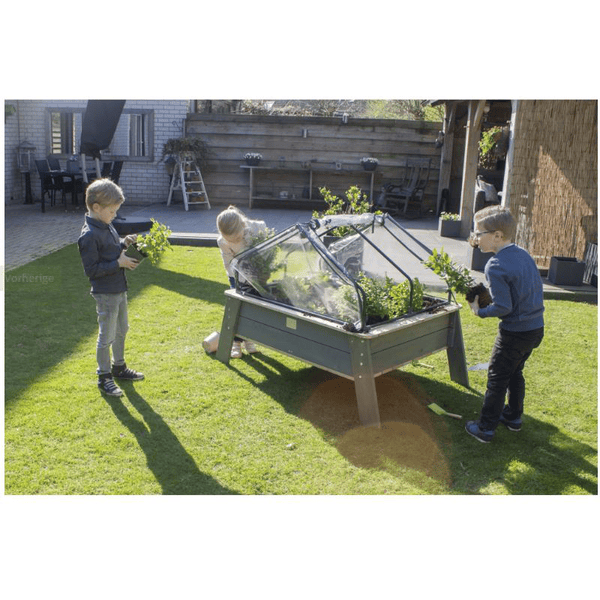 Kweektafel Elin (XL) met kweekkas en tuingereedschap DELUXE | Pineflow