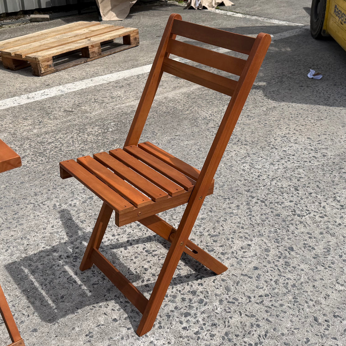 Hardhouten opklapbare bistroset Faro – gemonteerd geleverd – Acacia – foto 4