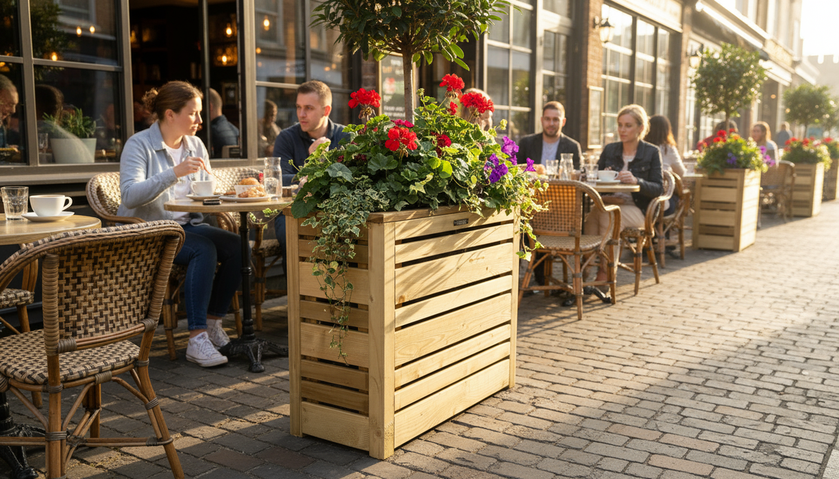 Flux Bloembak Excellent 60 cm vuren