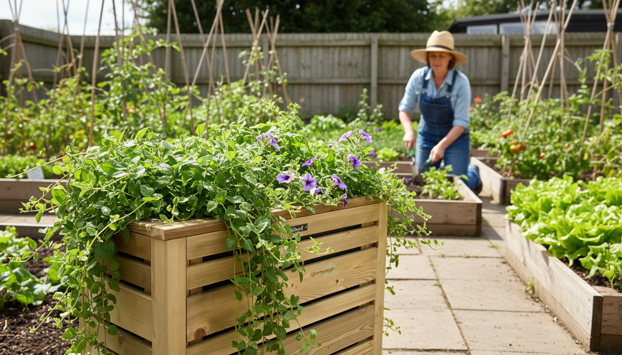 Flux Bloembak Excellent 60 cm vuren