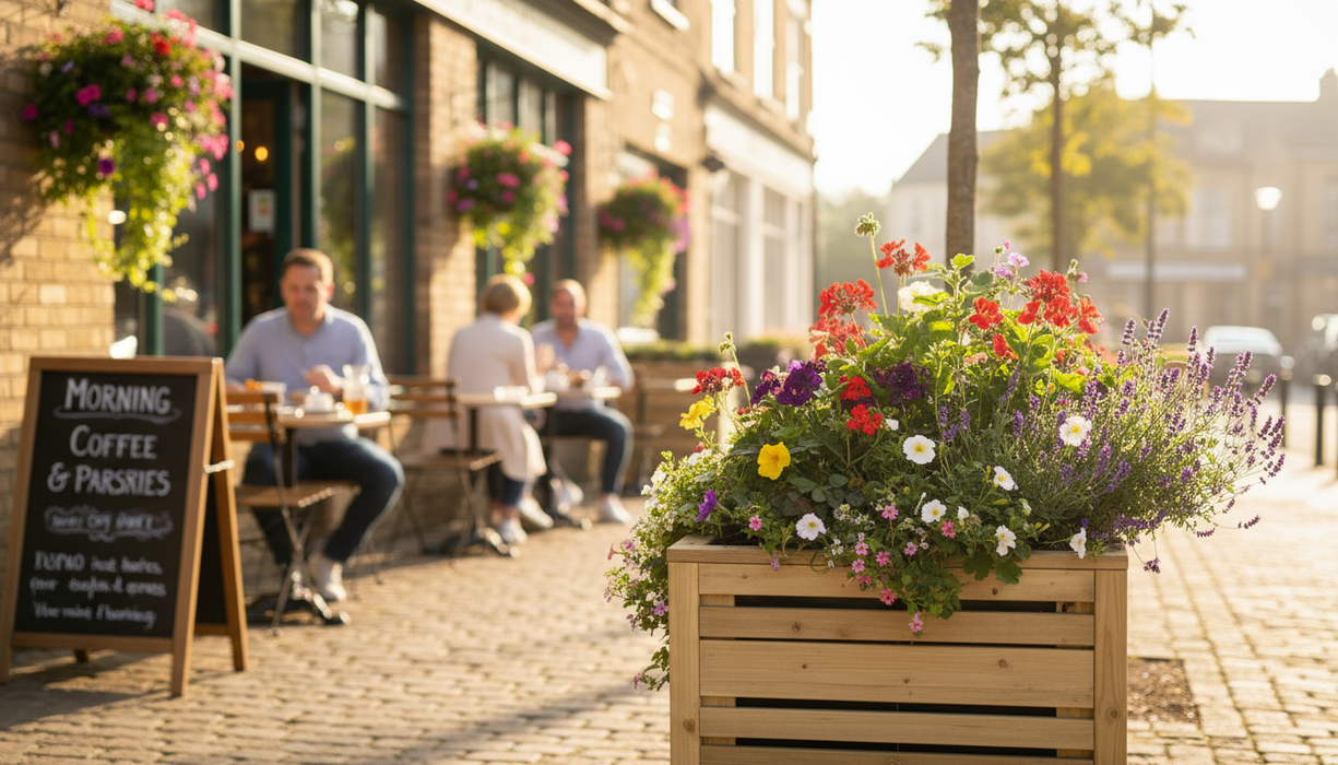 Flux Bloembak Excellent 60 cm vuren