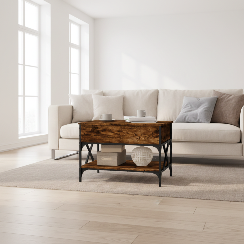 Gerookt eiken - Scandinavische woonkamer