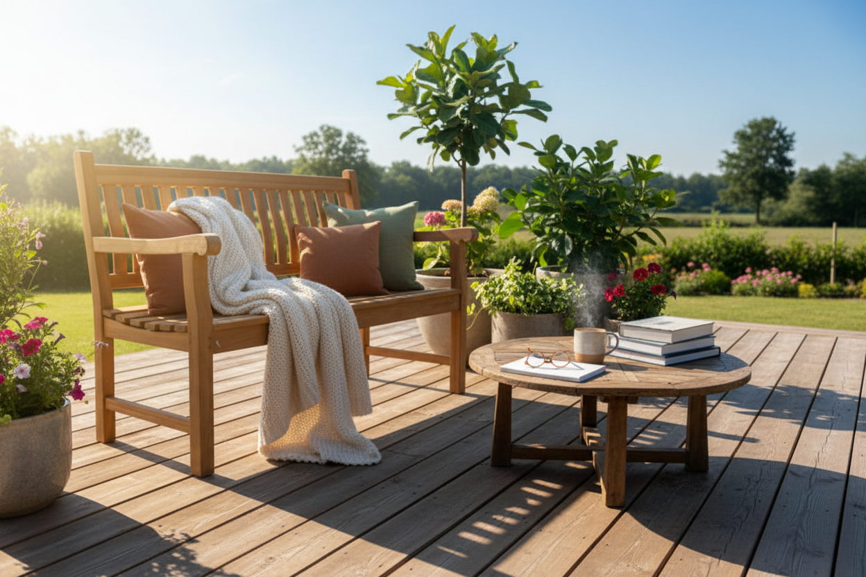 Gezellig terras lifestyle