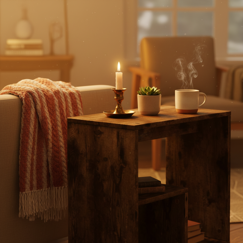 Gezellige avondsfeer setting