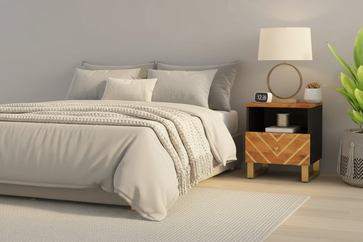 Gezellige moderne slaapkamer