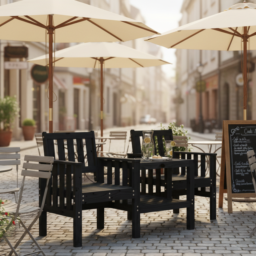 Glarnovex op caféterras