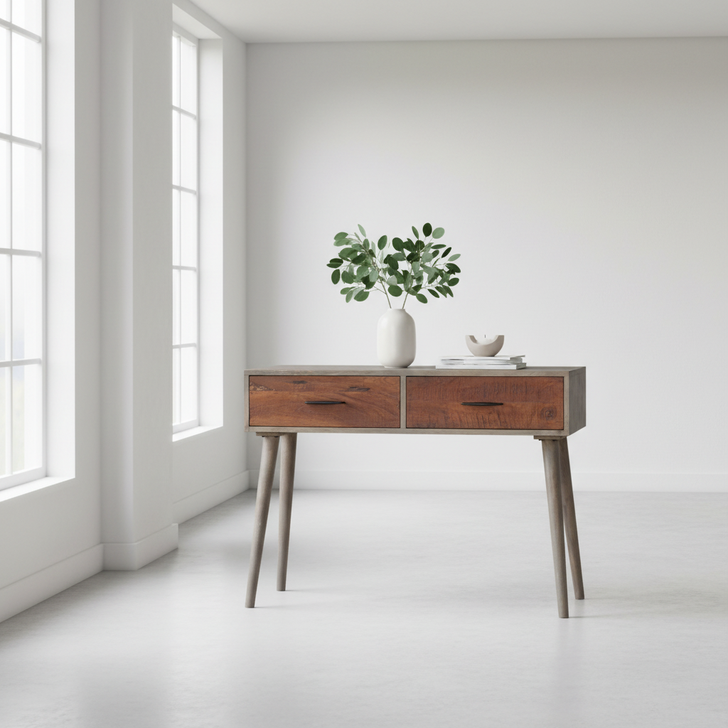 Grey wood Scandinavian setting