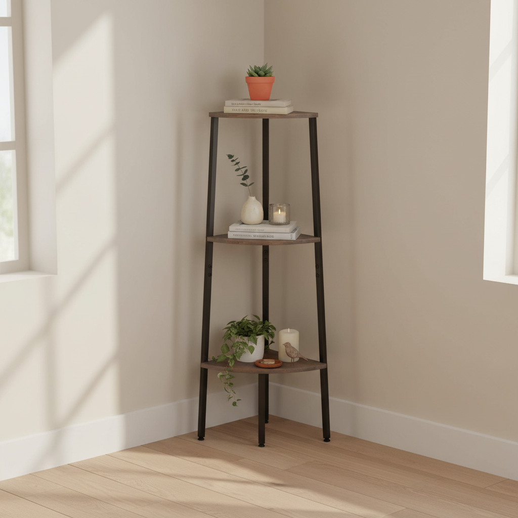 Grijs hoekkastje 120cm