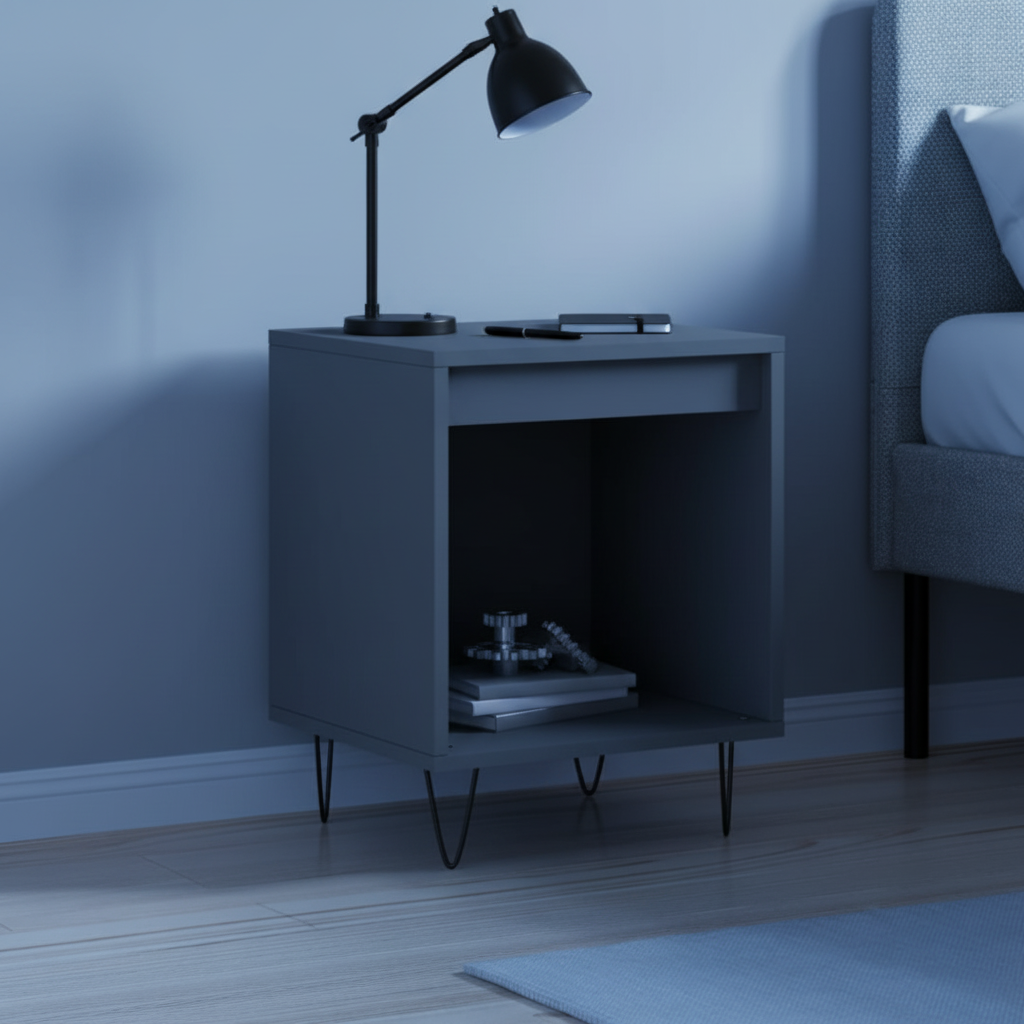 Grijs Sonoma nachtkastje in modern kantoor