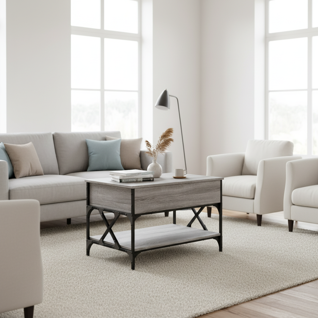 Grijs sonoma salontafel - Scandinavische woonkamer