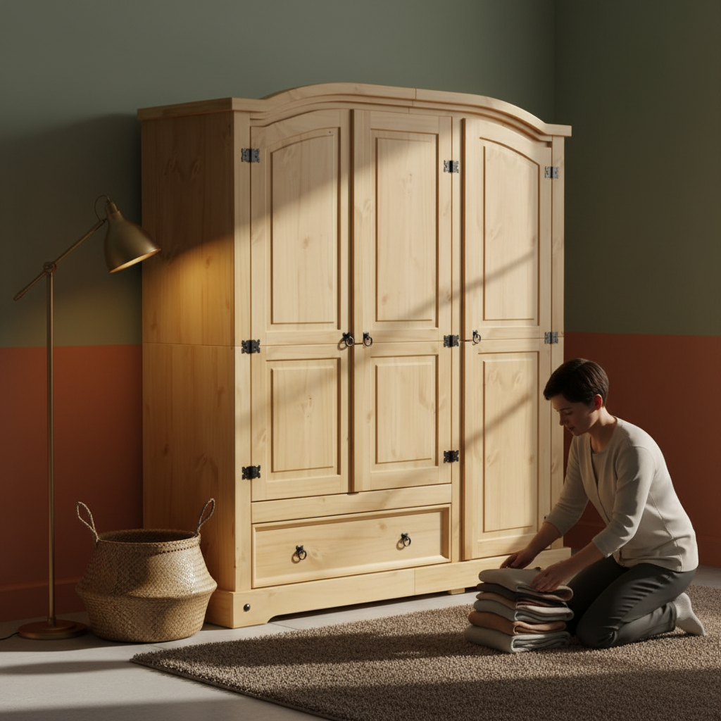 Grote kledingkast in master bedroom