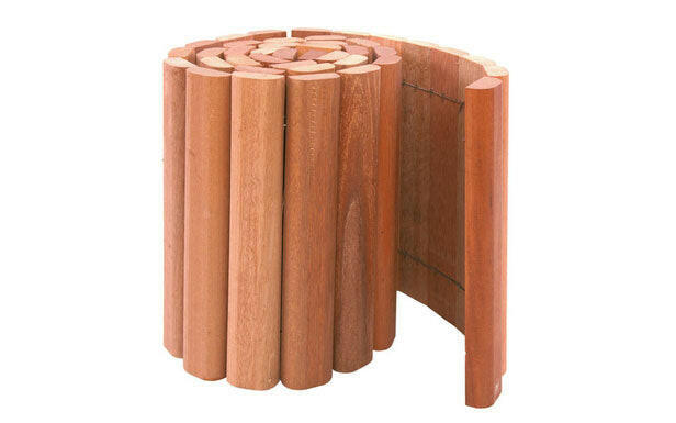 Bordure en rouleau en bois dur 180 cm x 30 cm