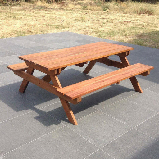 Hoogwaardige hardhouten picknicktafel - 200 x 160 cm