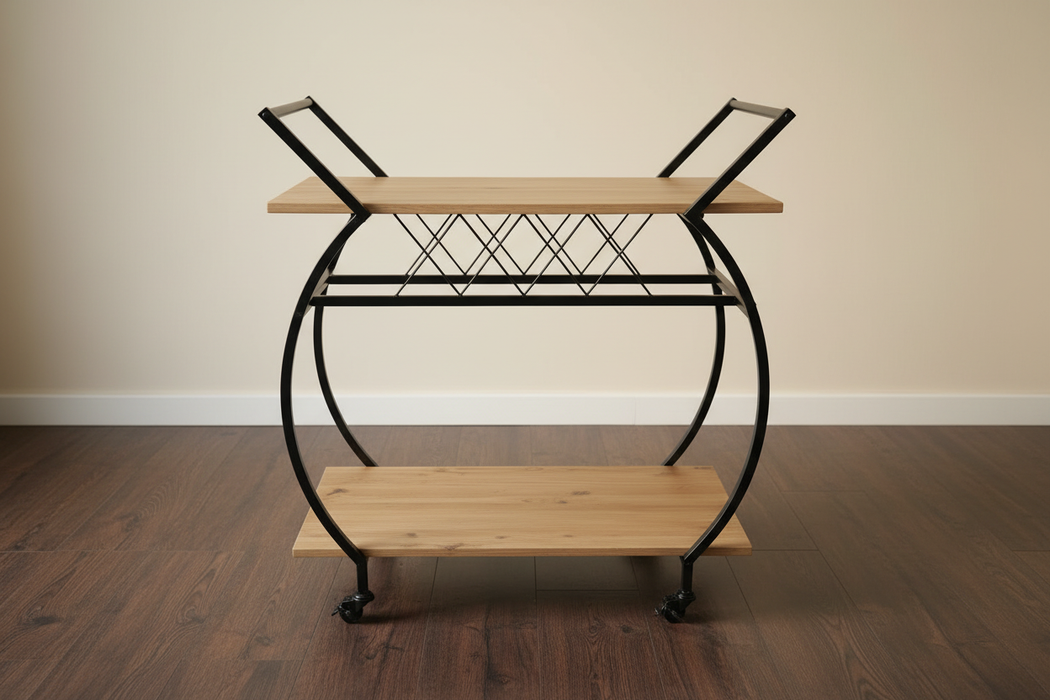 Hoofdfoto donker hout crème muur