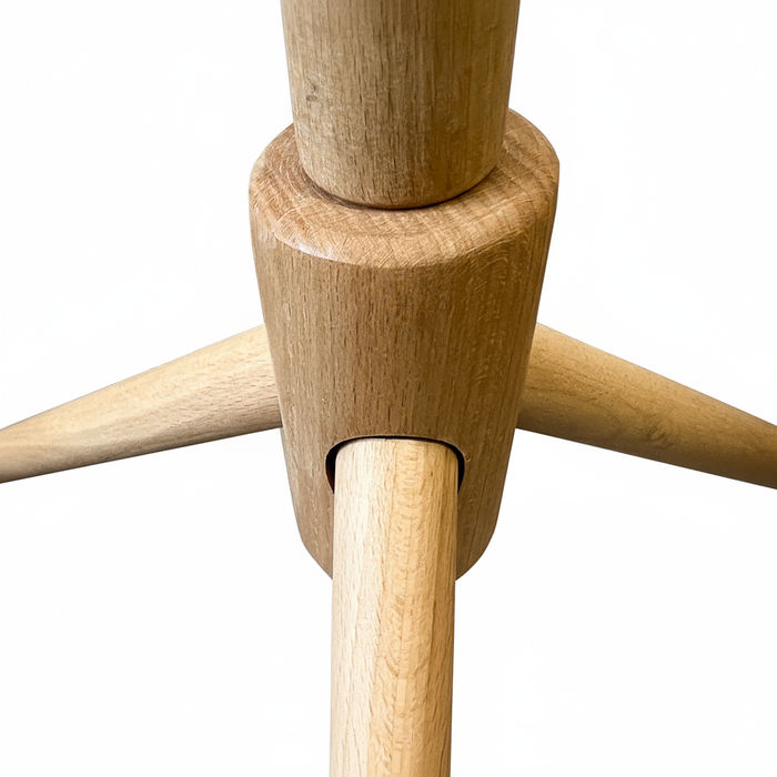 Beech Wood Coat Rack – Minimalist Tripod Design