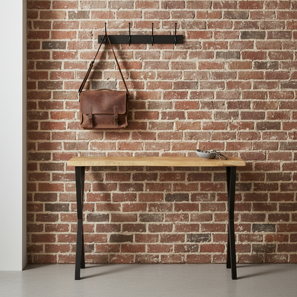 Industrial loft entryway