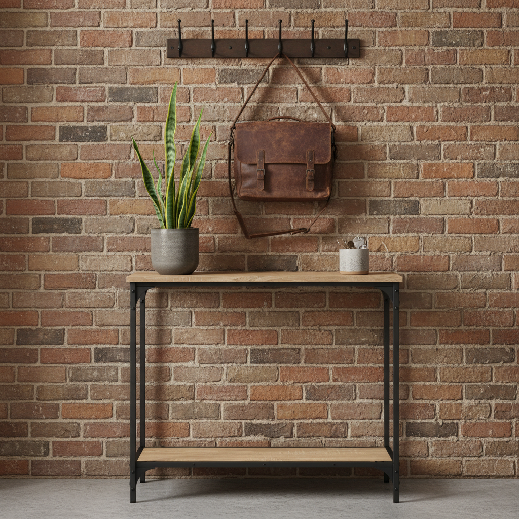 Industrial loft entryway